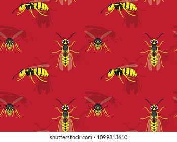 Wasp Background Seamless Wallpaper