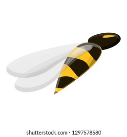 Wasp icon. Cartoon of wasp vector icon for web design isolated on white background
