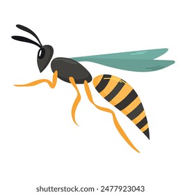 Wasp icon clipart avatar logtotype isolated vector illustration