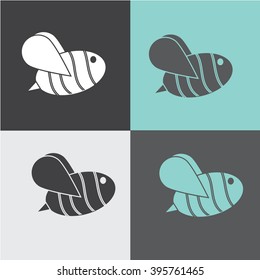 wasp icon vector. logo