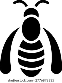 Wasp Line Icon Vector Design