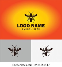 wasp logo vector art icon graphics for company brand business icon wasp Logo template