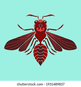 Wasp Nest In Vector Style