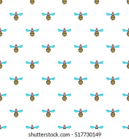 Wasp pattern. Cartoon illustration of wasp vector pattern for web