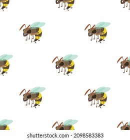 Wasp pattern seamless background texture repeat wallpaper geometric vector