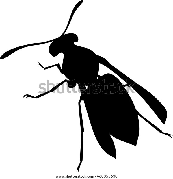 Wasp Silhouette Stock Vector Royalty Free 460855630 wasp-silhouette-stock-vector-royalty-free-460855630