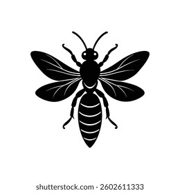 wasp of a silhouette art