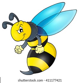 Wasp theme image 1 - eps10 vector illustration.