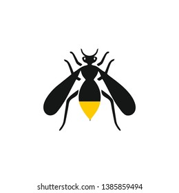 Wasp vector icon illustration symbol