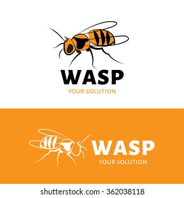 Wasp vector logo. Brand logo in the form of wasps.