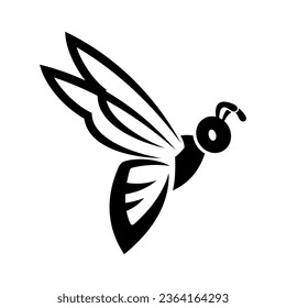 Wasp Vector Logo Design Template