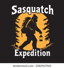 Wasquatch Wxpedition funny bigfood design. The design is scalable and can used for anything.
