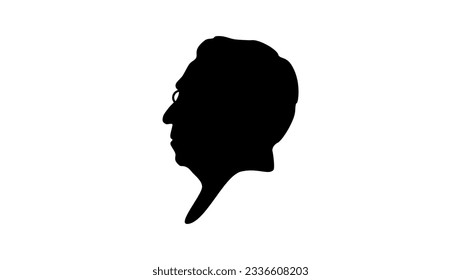 Silhouette Wassily Kandinsky, vector de alta calidad