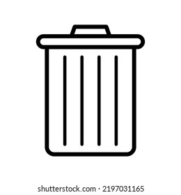 Waste Basket Icon In Trendy Vector Design Illustration