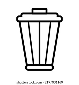 Waste Basket Icon In Trendy Vector Design Illustration