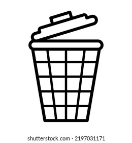 Waste Basket Icon In Trendy Vector Design Illustration