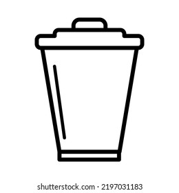 Waste Basket Icon In Trendy Vector Design Illustration