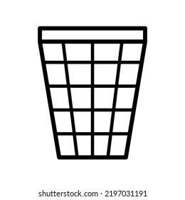 Waste Basket Icon In Trendy Vector Design Illustration