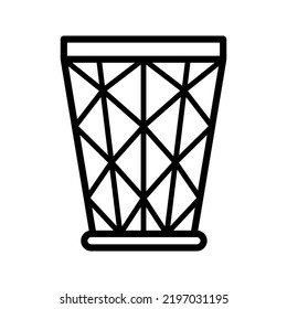 Waste Basket Icon In Trendy Vector Design Illustration