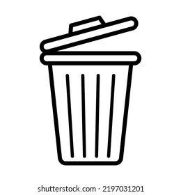 Waste Basket Icon In Trendy Vector Design Illustration