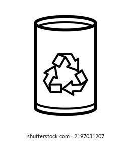 Waste Basket Icon In Trendy Vector Design Illustration