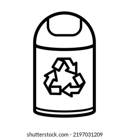 Waste Basket Icon In Trendy Vector Design Illustration