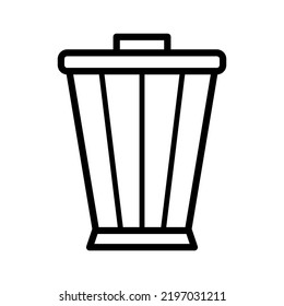 Waste Basket Icon In Trendy Vector Design Illustration