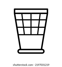 Waste Basket Icon In Trendy Vector Design Illustration