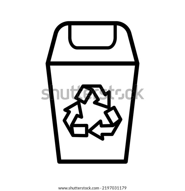 Waste Basket Icon Trendy Vector Design Stock Vector (Royalty Free