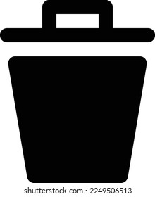 ilustración de la cesta de residuos con estilo plano