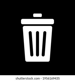Waste bin and background as icon