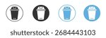 Waste Bin icon. Graphic icon design template