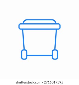 waste bin icon sign vector