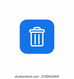 waste bin icon sign vector