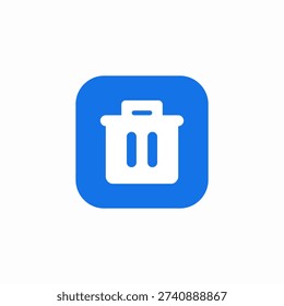 waste bin icon sign vector