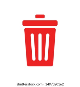 Waste bin isolated on white background