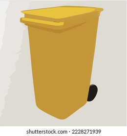 Waste Bin, Recycle, Trash, Clean, Container, Garbage Illustration Vector Cartoon Drawing