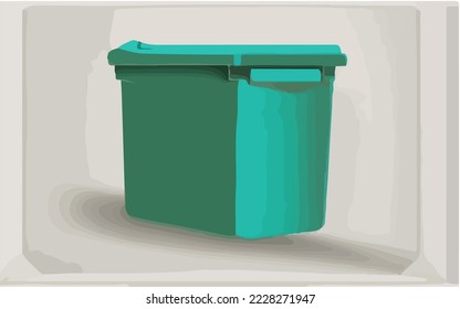 Waste Bin, Recycle, Trash, Clean, Container, Garbage Illustration Vector Cartoon Drawing