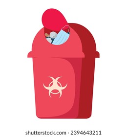 vector tóxico de residuos aislado