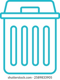 Waste Bin vector icon. Can be used for printing, mobile and web applications.