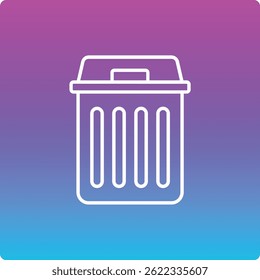 Waste Bin vector icon. Can be used for printing, mobile and web applications.