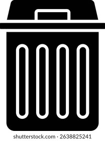 Waste Bin vector icon. Can be used for printing, mobile and web applications.