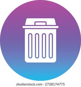 Icono de Vector de papelera. Se puede utilizar para aplicaciones de impresión, móviles y de Web.