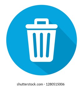  Waste Bin vector icon illustration