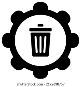 Basura y rueda en blanco