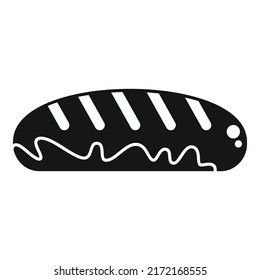 Waste bread icon simple vector. Trash food. Ecology reuse