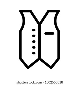 waste coat line icon