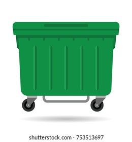 waste container green color
