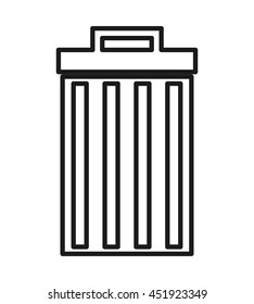 waste delete isolated icon design, vector illustration  graphic 