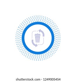 waste, disposal, garbage, management, recycle Glyph Icon. Vector isolated illustration